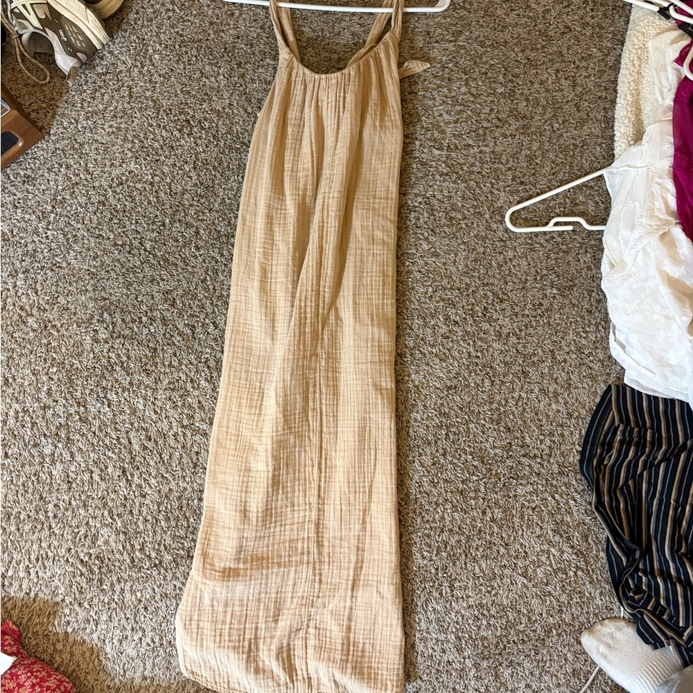 Old Navy Light Brown Maxi Dress